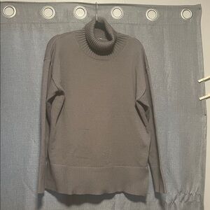 Women's Grey Turtleneck Sweater